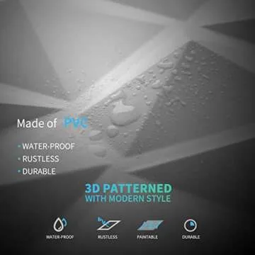 Art3d Decorative 3D Wall Panels in Diamond Design 12x12