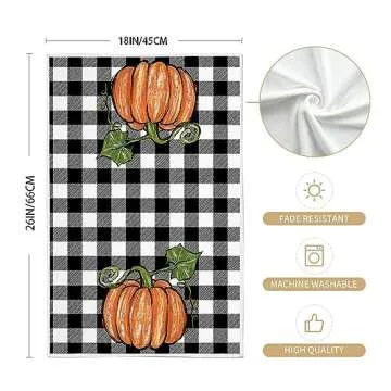 ARKENY Fall Kitchen Towels Set - Seasonal Home Decor