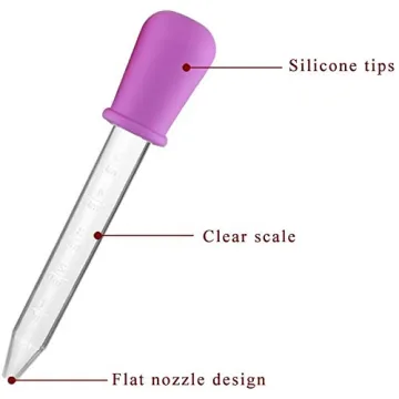 Vibrant 8 Pack Liquid Droppers for Kids Crafts and Science