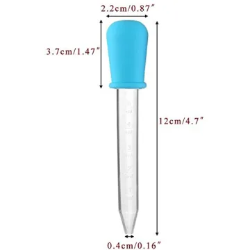 Vibrant 8 Pack Liquid Droppers for Kids Crafts and Science