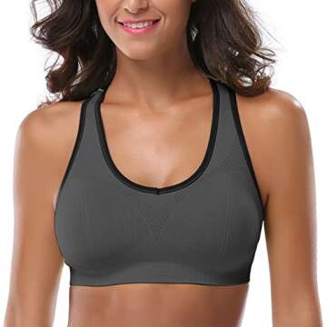 MIRITY High Impact Sports Bras for Women - 3 Pack