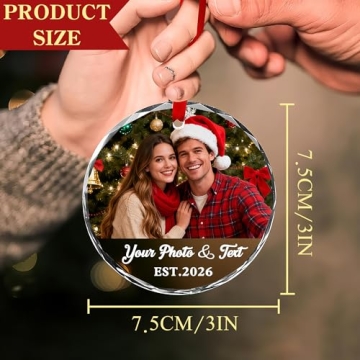 Personalized Glass Christmas Ornaments | Custom Holiday Gifts