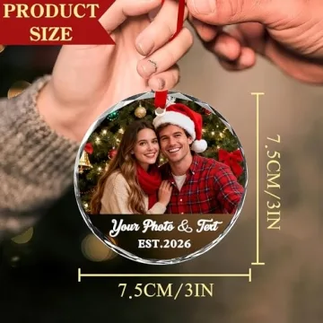 Personalized Glass Christmas Ornaments | Custom Holiday Gifts