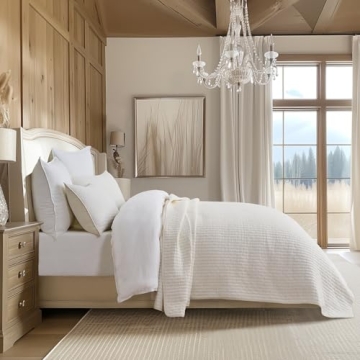 EVERGRACEHOME Soft Cotton Quilt Set King Size for All Seasons