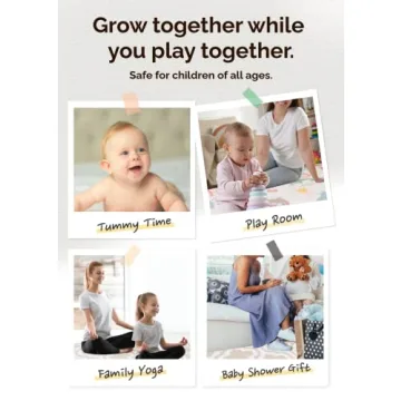 Large Waterproof Reversible Baby Play Mat Moroccan Beige