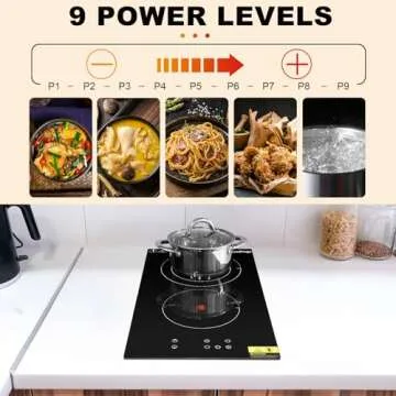 Winado 2 Burners Electric Cooktop - Safe & Stylish
