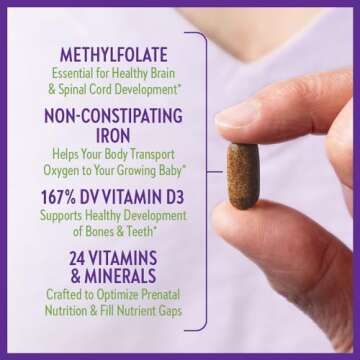 New Chapter Advanced Perfect Prenatal Vitamins, 192ct, Made with Organic, Non-GMO Ingredients for Healthy Baby & Mom - Folate (Methylfolate), Whole-Food Fermented Iron, Vitamin D3 + Ginger