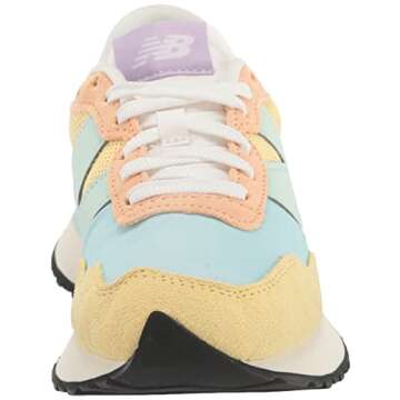 New Balance Women's 237 V1 Classic Sneaker, Ginger/Bleach Blue/Cosmic Jade, 6