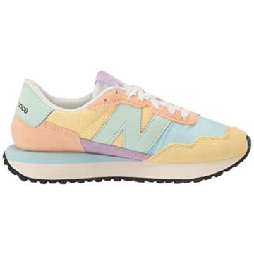 New Balance Women's 237 V1 Classic Sneaker, Ginger/Bleach Blue/Cosmic Jade, 6