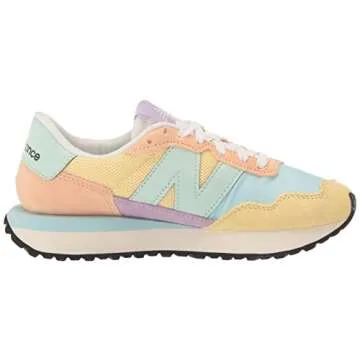 New Balance Women's 237 V1 Classic Sneaker, Ginger/Bleach Blue/Cosmic Jade, 6