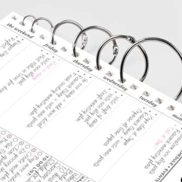 OWLKELA Binder Rings 50 Pcs, Assorted Sizes, Nickel Plated, Loose Leaf Binder Ring, Rings for Flash Cards, Index Card Rings, Book Rings, Ring Hooks, Paper Rings for School, Home or Office