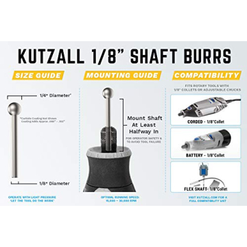 Kutzall Extreme Rotary Burr for Efficient Woodcarving
