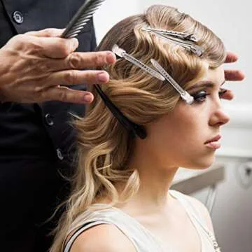 Alligator Hair Clips Metal Duck Bill Hair Clips for Styling - with Holes 3.5 inch Professional Sectioning Clips for Salon and Women Girls Accessories Silver