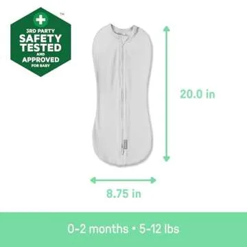 SwaddleMe Compression Pod with Two-Way Zipper for Newborns