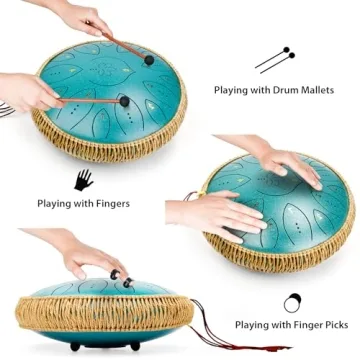 Enjoy Soothing Melodies with 13" Steel Tongue Drum