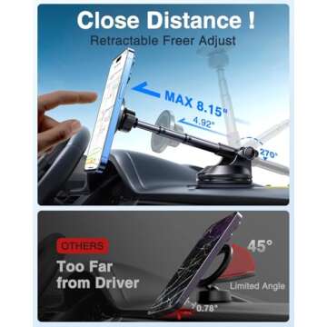 VANMASS Magnetic Car Mount for All Phone Models 2025