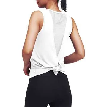 Mippo Workout Tops for Women Stylish Mesh Tank Shirts