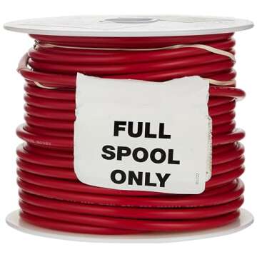 Ancor 102810 Tinned Copper Wire, 16 AWG (1mm2), Red - 100ft
