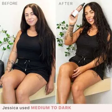 Self Tanner Spray - USA Made with Natural & Organic Ingredients, Fast Drying Spray Tan for Pale Skin...