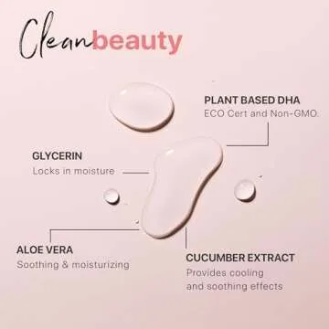 Self Tanner Spray - USA Made with Natural & Organic Ingredients, Fast Drying Spray Tan for Pale Skin, Non Toxic Gradual Tanning Spray, Sunless Tanning Water for Women & Men, Medium to Dark