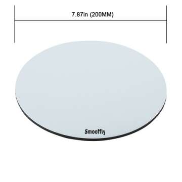 Smooffly Natural Rubber Mousepad, Vintage Background with Hand Drawn Floral Wreath Mousepad Round Non Slip Rubber Mouse pad Gaming Mouse Pad