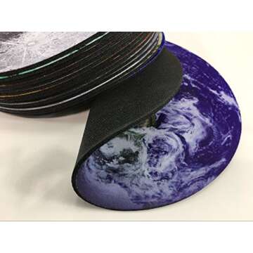 Smooffly Natural Rubber Mousepad, Vintage Background with Hand Drawn Floral Wreath Mousepad Round Non Slip Rubber Mouse pad Gaming Mouse Pad