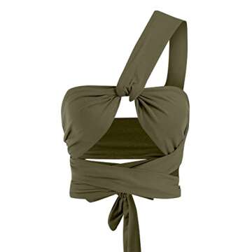 ZAFUL Women's Ribbed Halter Crop Top for Stylish Versatility