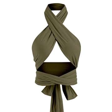 ZAFUL Women's Ribbed Halter Crop Top for Stylish Versatility