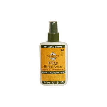 Kids Herbal Armor DEET-Free Pump Spray 4oz. Insect Repellent, Plant-Based and All-Natural Bug Repell...