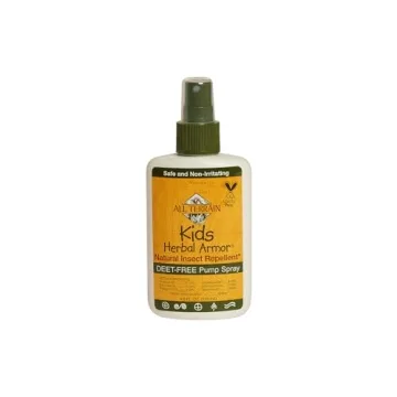 Kids Herbal Armor DEET-Free Pump Spray 4oz. Insect Repellent, Plant-Based and All-Natural Bug Repell...