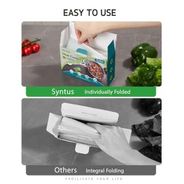 Syntus Slow Cooker Liners, 30 Count Cooking Bags Extra Large Size Disposable Pot Liners Plastic Bags, Fit 6QT to 10QT for Slow Cooker Cooking Trays, 14"x 22", 30 Liners