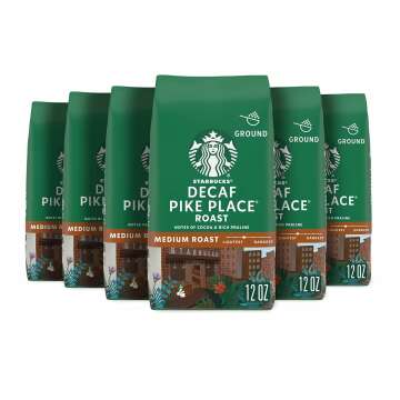 Decaf Pike Place Roast Coffee - 6 Bags of 12 oz.
