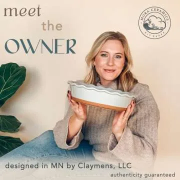 Mora Deep Fluted Ceramic Pie Dish | 9 Inch Baking Essential