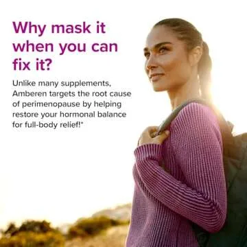Amberen Perimenopause, Peri-Menopause Multi-Symptom Relief, Vitamin B, Vitamin E & Antioxidants Supplement, Clinically Shown to Help Support Hormone Balance, Hot Flashes & Night Sweats, 60 Count