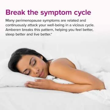 Amberen Perimenopause, Peri-Menopause Multi-Symptom Relief, Vitamin B, Vitamin E & Antioxidants Supplement, Clinically Shown to Help Support Hormone Balance, Hot Flashes & Night Sweats, 60 Count