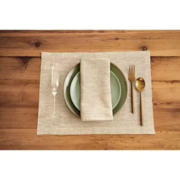 Elegant Solino Home Linen Napkins 20 x 20 Inch Set of 4