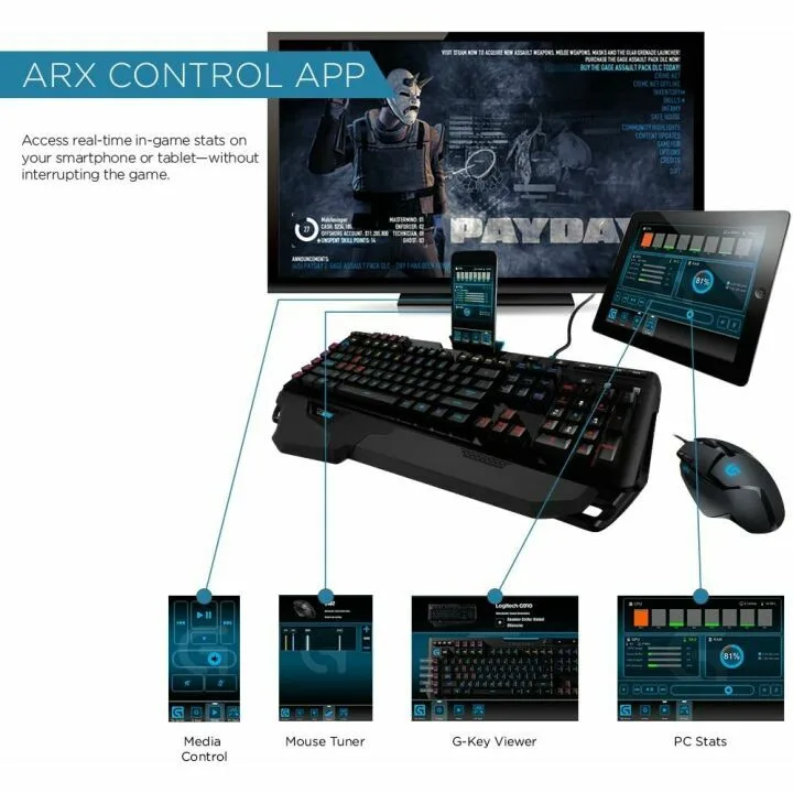 Logitech G910 Orion Spark RGB Keyboard with Media Controls