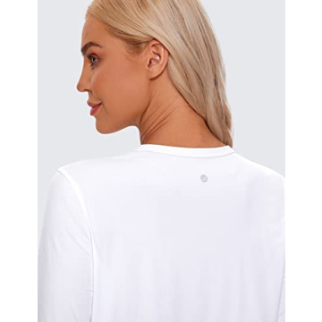 CRZ YOGA Pima Cotton Long Sleeve Women's Workout Shirt