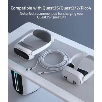 Syntech Link Cable 16FT Compatible with Meta/Oculus Quest 3/Quest 3S, Pico 4/Ultra Accessories VR He...