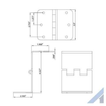 Danika 3.5 Inch Swing Clear Offset Door Hinge Oil Rubbed Bronze 5/8 Inch Radius |