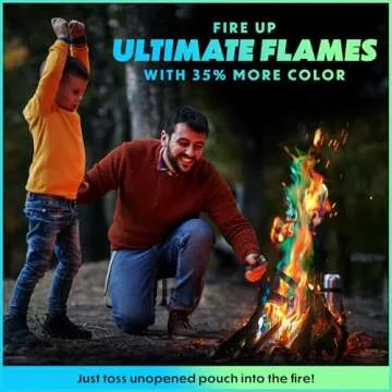 Magical Flames Fire Color Changing Packets for Fire Pit, Campfires, Outdoor Fireplaces - Camping Ess...