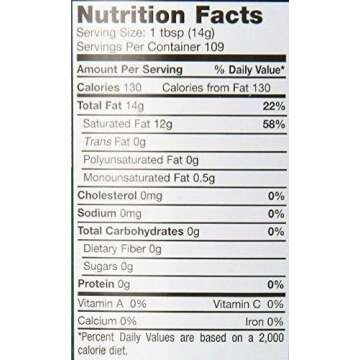 100% Organic Extra Virgin,Coconut Oil,84 Fl .oz,beauty aid and cooking oil