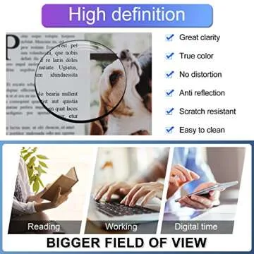 Stylish Oversized Blue Light Blocking Reading Glasses