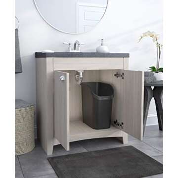 Rubbermaid Undercounter Trash Can Set for Waste & Recycling