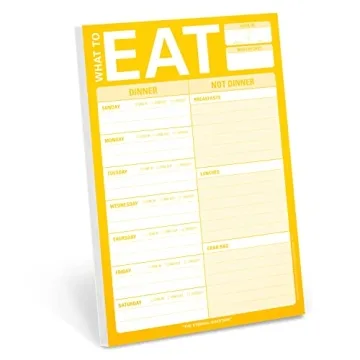 Knock Knock What to Eat Pad Meal Planning Pad – Simplify Your Meal Prep with Style
