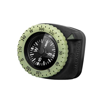 Marathon Military Grade Clip-On Wrist Compass | Glow in The Dark Luminous Bezel | SERE Survival Evas...