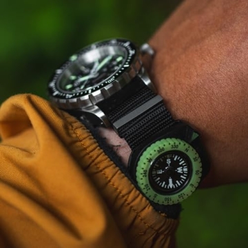 Marathon Clip-On Wrist Compass for Outdoor Navigation