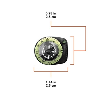 Marathon Clip-On Wrist Compass for Outdoor Navigation