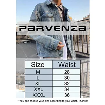 PARVENZA Men's Regular Fit Denim Jeans - Classic Style & Comfort