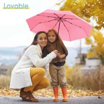 ViddVoom Duck Umbrella - Compact Travel Umbrella with a Cute Duck Head Handle for Women